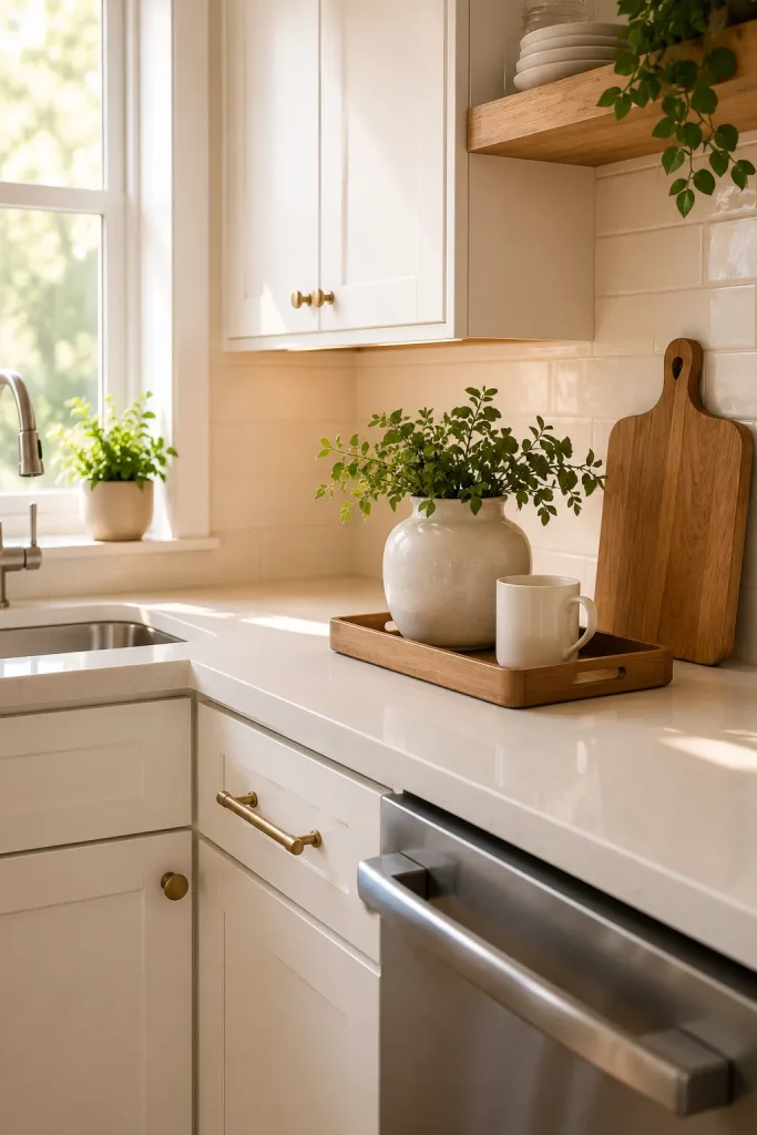 Start With a Clutter-Free Countertop