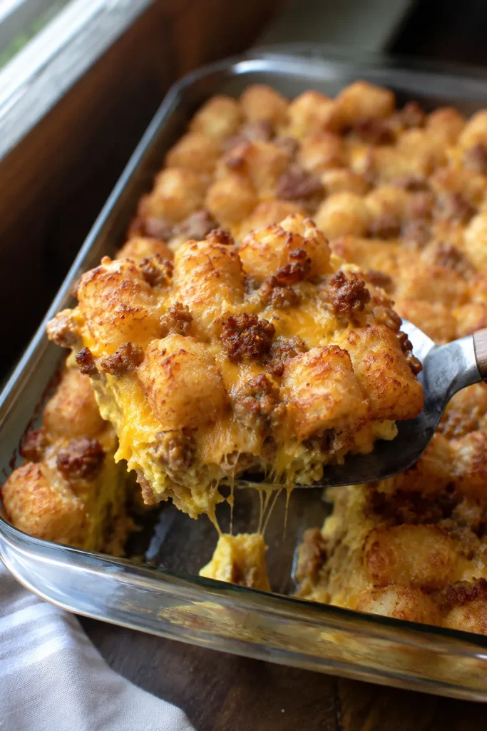 Tater Tot Breakfast Casserole