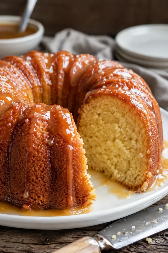 Salted Caramel Kentucky Butter Cake