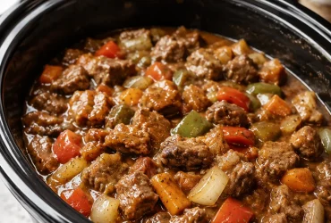 Crockpot Pepper Steak Recipe