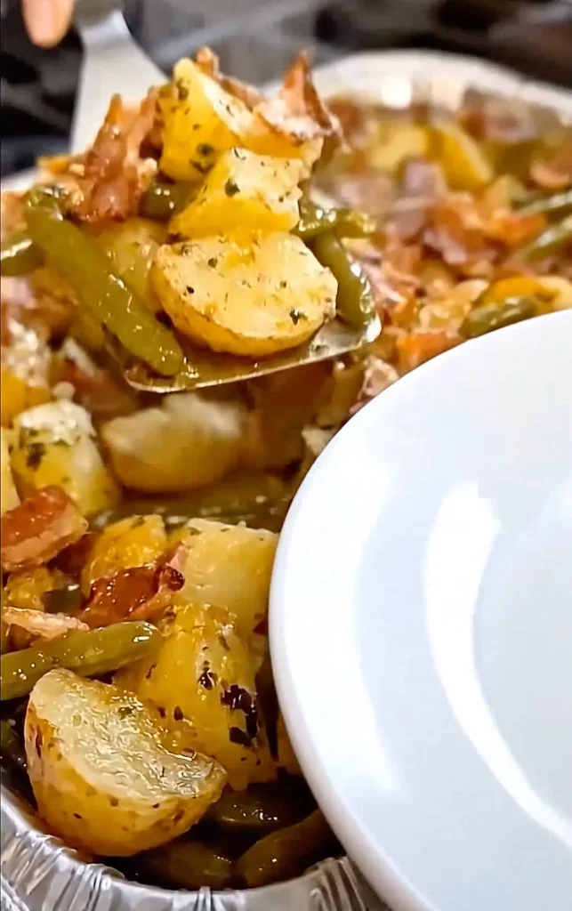 Country Ranch Green Beans Potatoes with Bacon