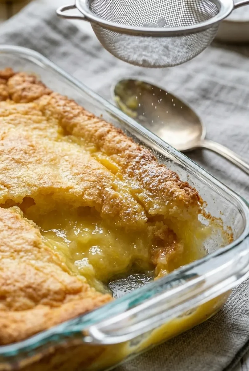 4 Ingredients Lemon Cream Cheese Dump Cake