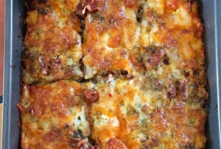 Low-Carb Bacon Cheeseburger Casserole