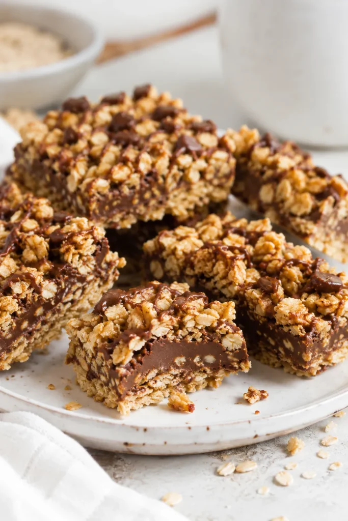 No Bake Chocolate Oat Bars