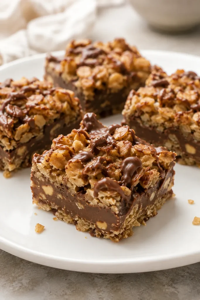No Bake Chocolate Oat Bars