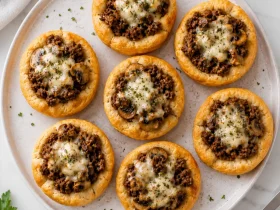 Beef and Mushroom Crescent Cups