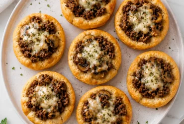Beef and Mushroom Crescent Cups