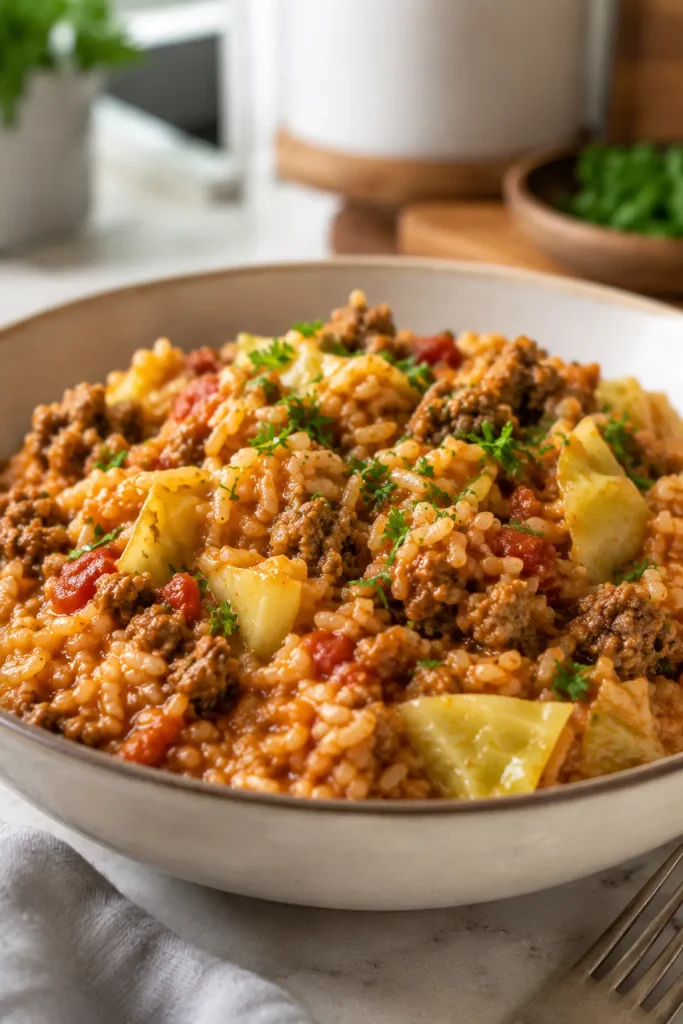 High-Protein Cabbage Roll Skillet