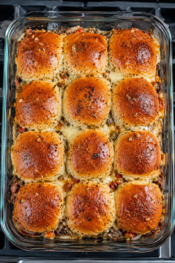 Easy Philly Cheesesteak Sliders