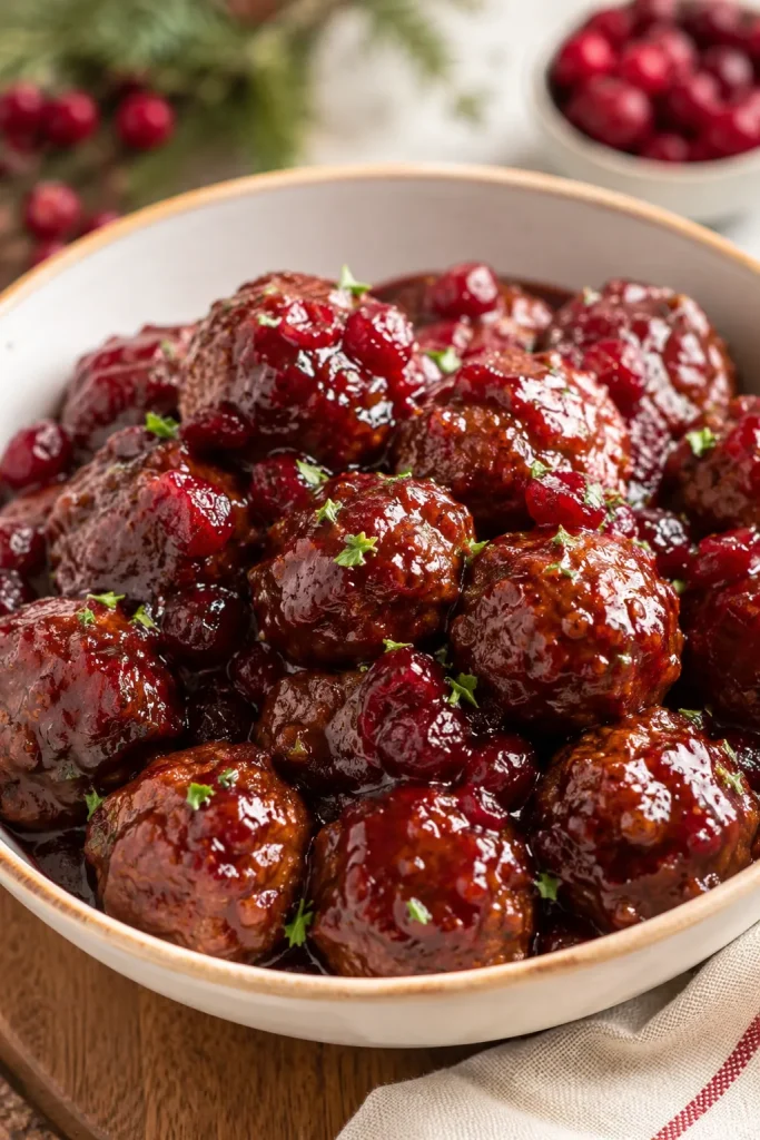 4. Cranberry Meatballs