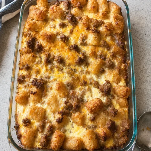 Tater Tot Breakfast Casserole