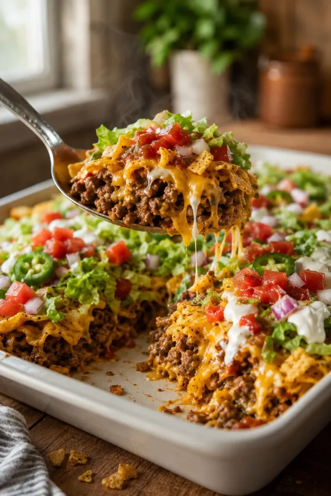 Walking Taco Casserole