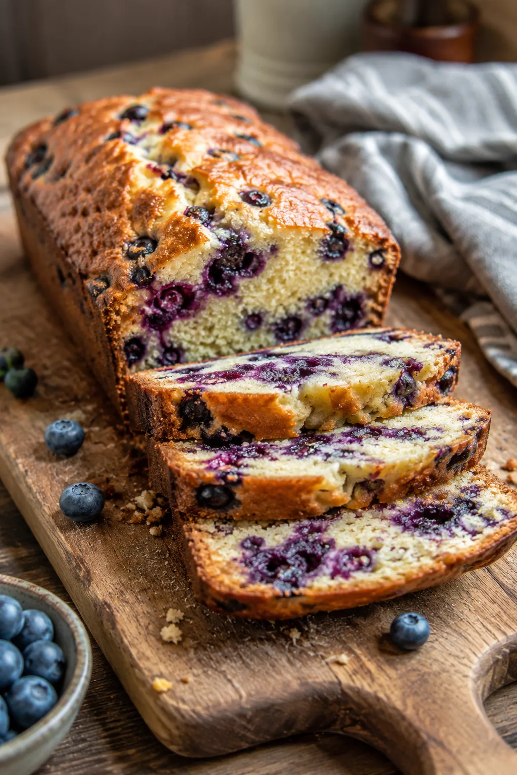 Blueberry Cream Cheese Loaf