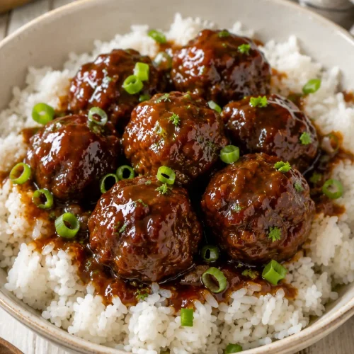 4-Ingredient Sweet & Tangy BBQ Meatballs