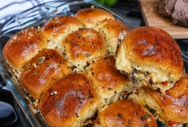 Easy Philly Cheesesteak Sliders