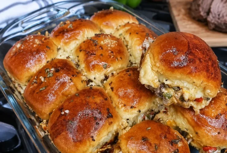 Easy Philly Cheesesteak Sliders