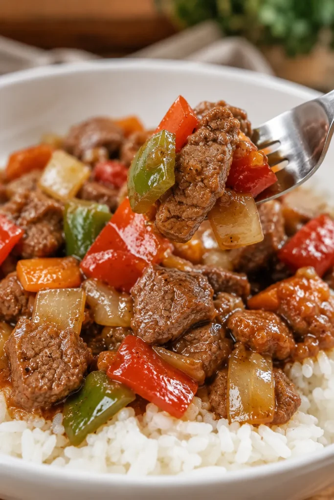 Crockpot Pepper Steak Recipe