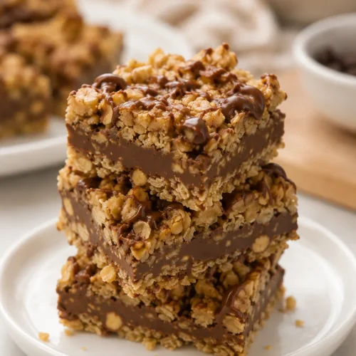 No Bake Chocolate Oat Bars