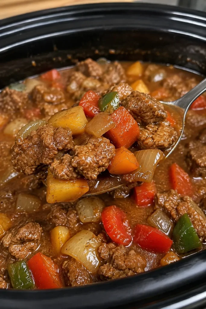 Crockpot Pepper Steak Recipe