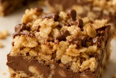 No Bake Chocolate Oat Bars