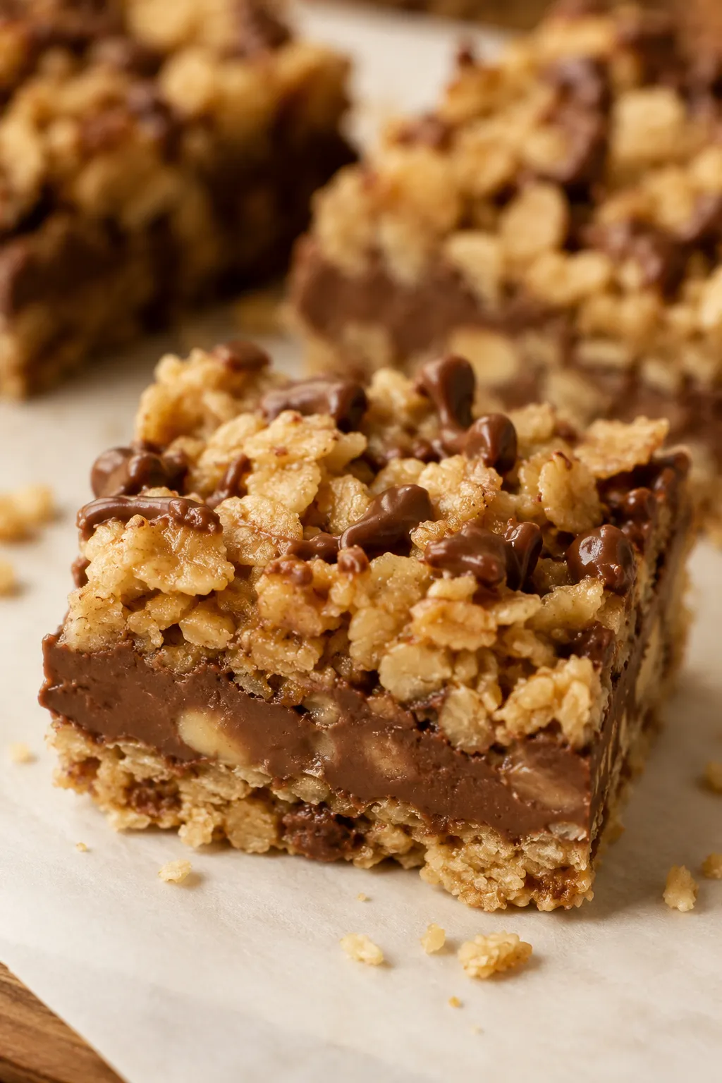 No Bake Chocolate Oat Bars