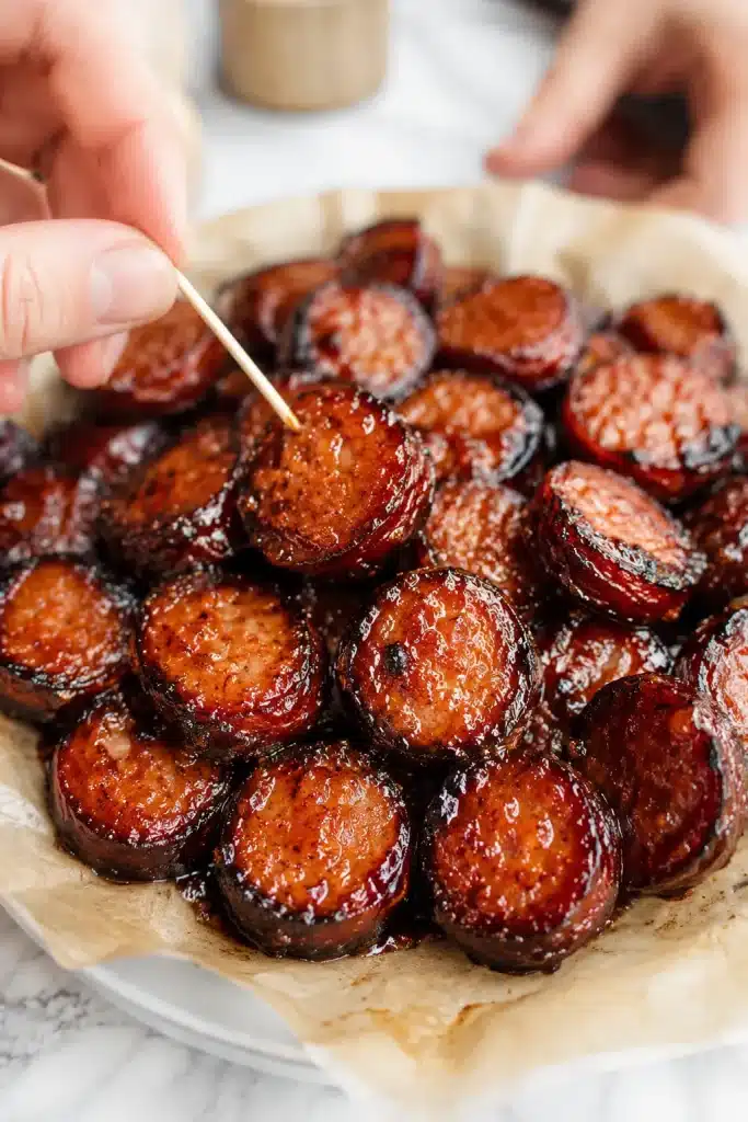 Brown Sugar Kielbasa Bites