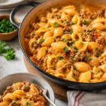 Creamy Beef and Shells
