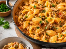 Creamy Beef and Shells