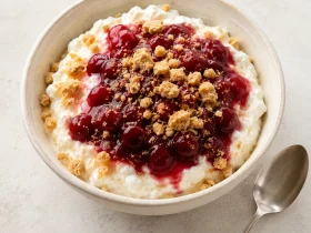 Cottage Cheese Cheesecake Bowl