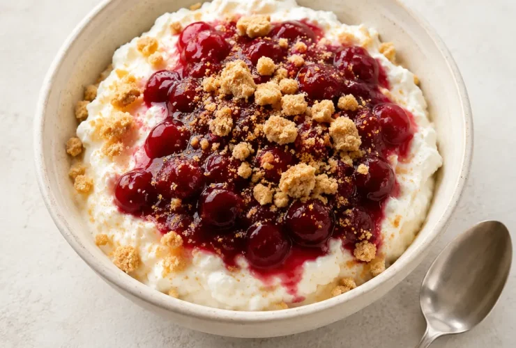 Cottage Cheese Cheesecake Bowl