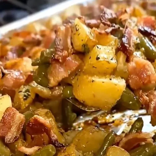 Country Ranch Green Beans Potatoes with Bacon