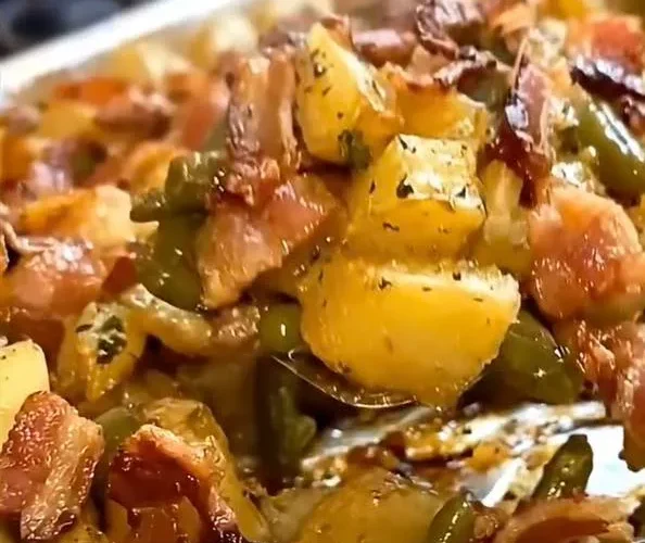Country Ranch Green Beans Potatoes with Bacon
