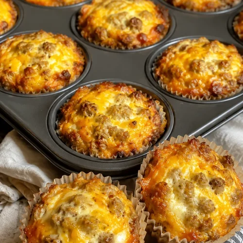 Sausage Muffins with Bisquick