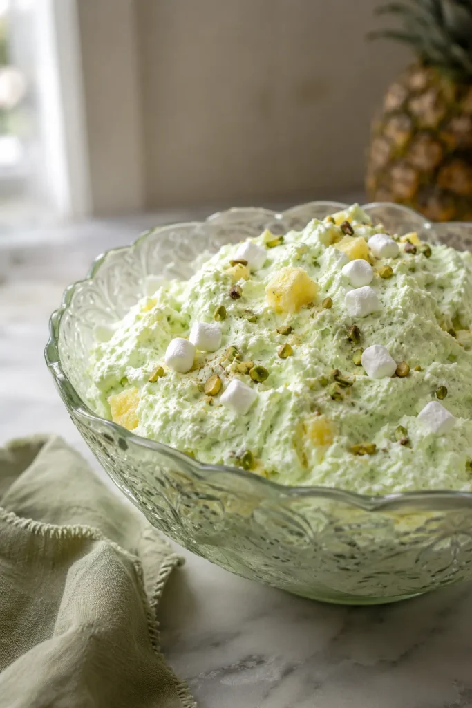 Old-Fashioned Pistachio Pineapple Jello Salad
