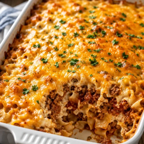 Sour Cream Beef Noodle Casserole
