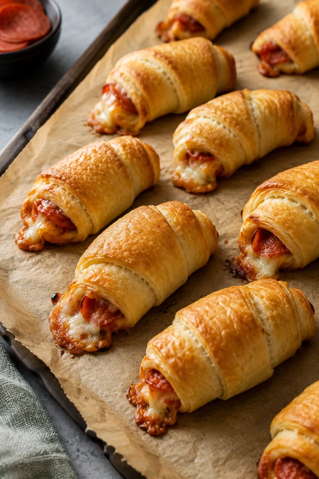 3-Ingredient Crescent Pizza Rolls