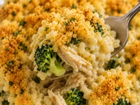 Broccoli Rice Chicken and Cheese Casserole Recipe