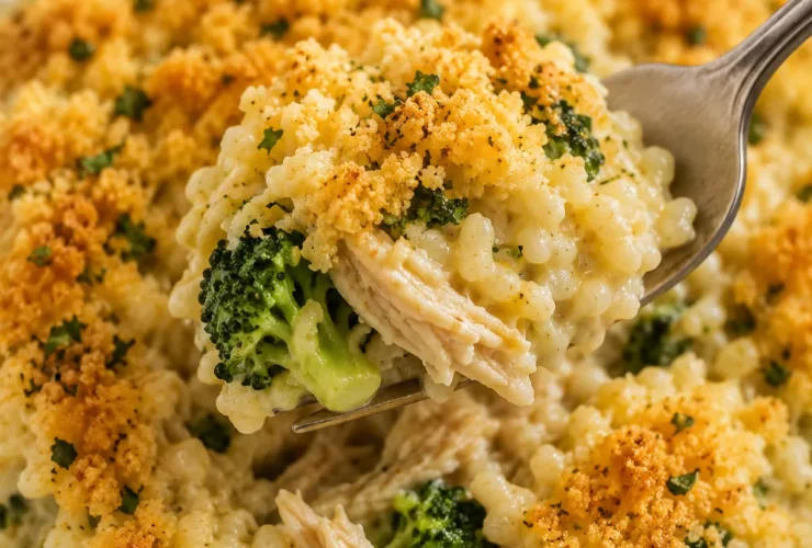 Broccoli Rice Chicken and Cheese Casserole Recipe