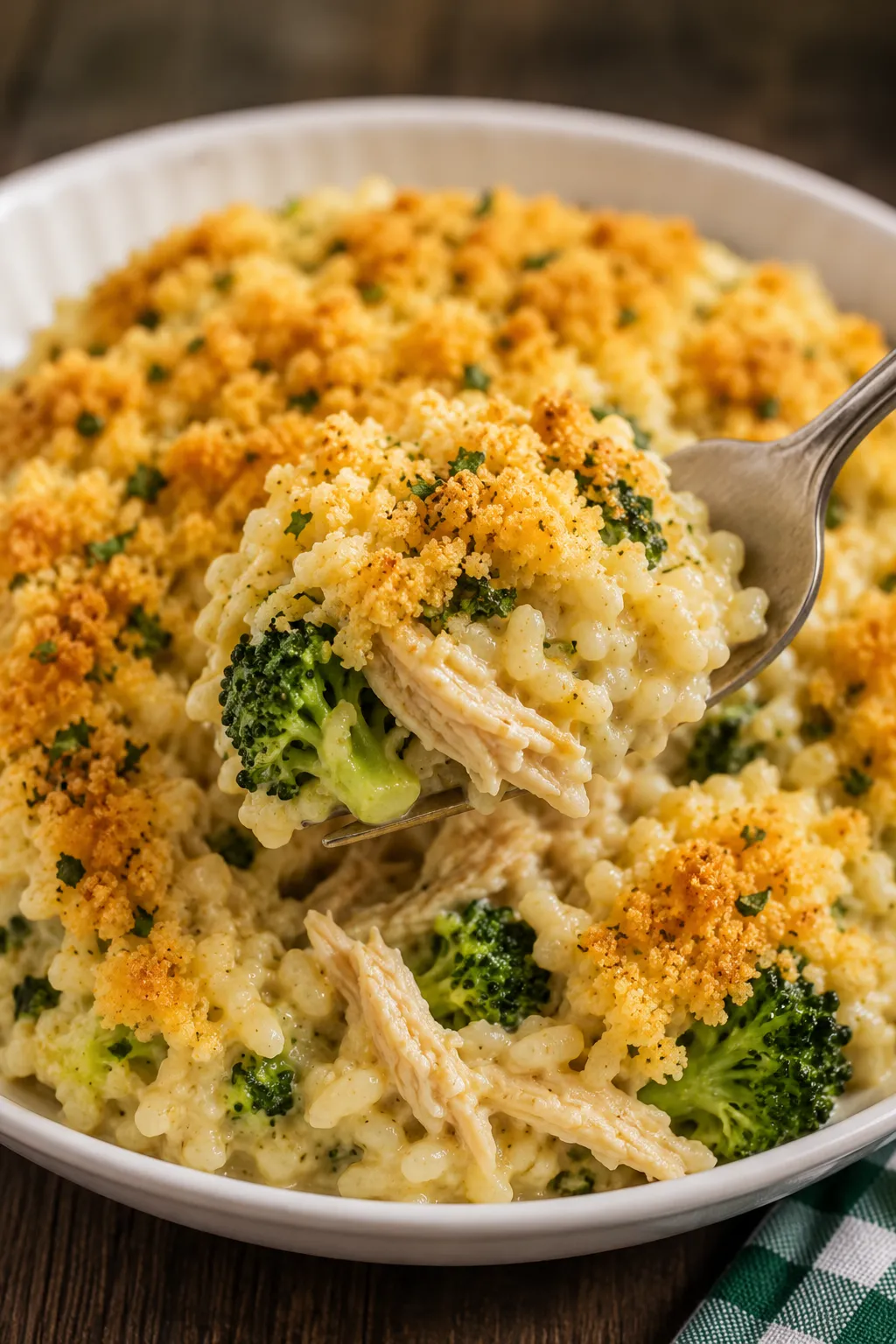 Broccoli Rice Chicken and Cheese Casserole Recipe