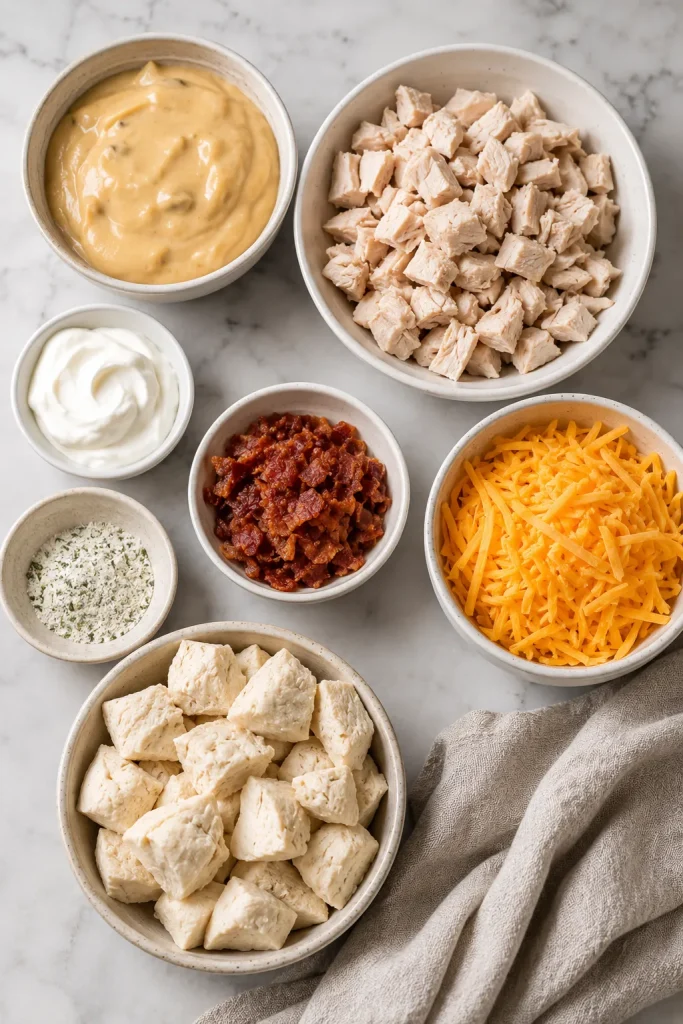 Chicken Bubble Biscuit Bake Casserole