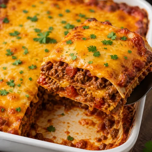 Easy Mexican Taco Lasagna
