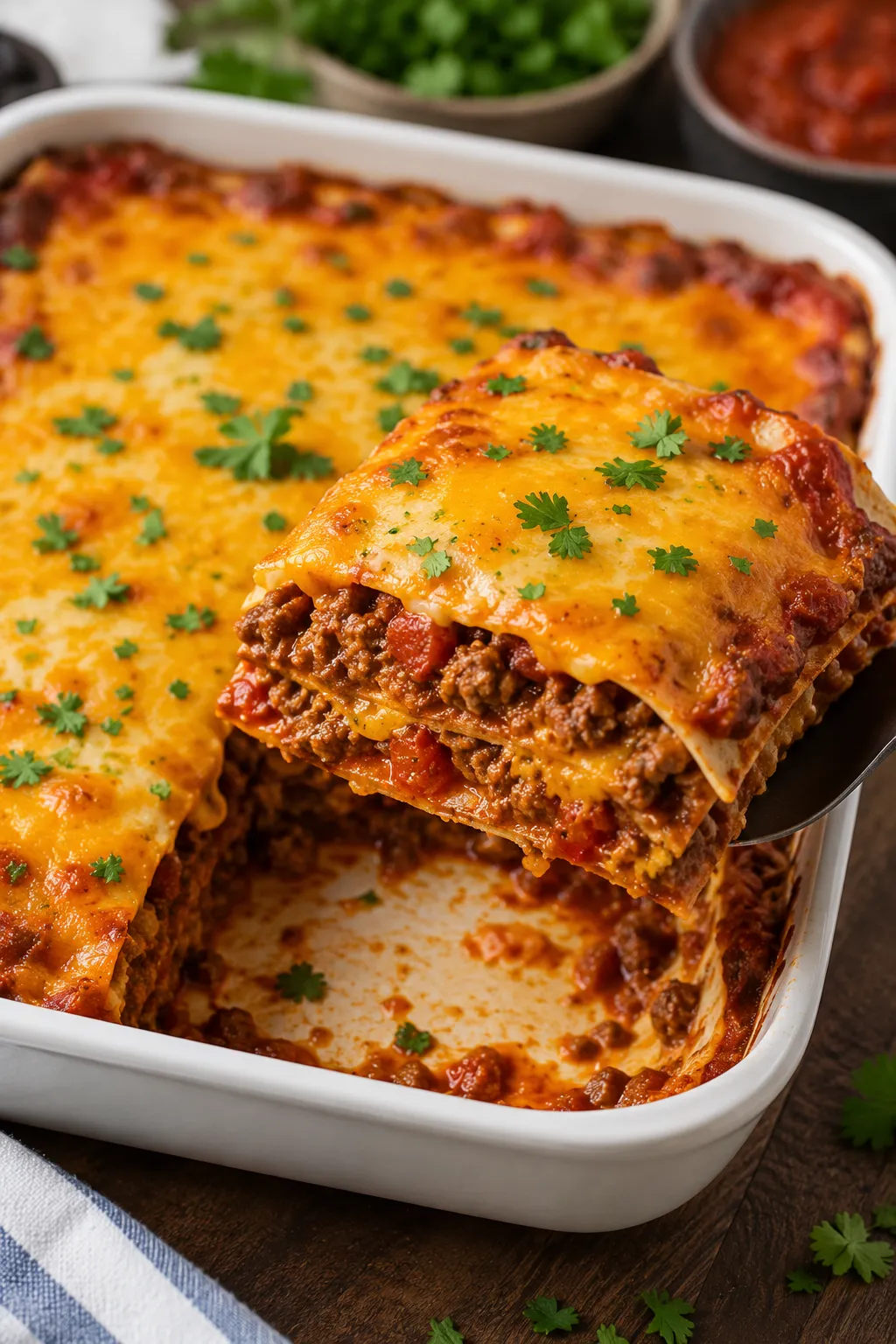 Easy Mexican Taco Lasagna