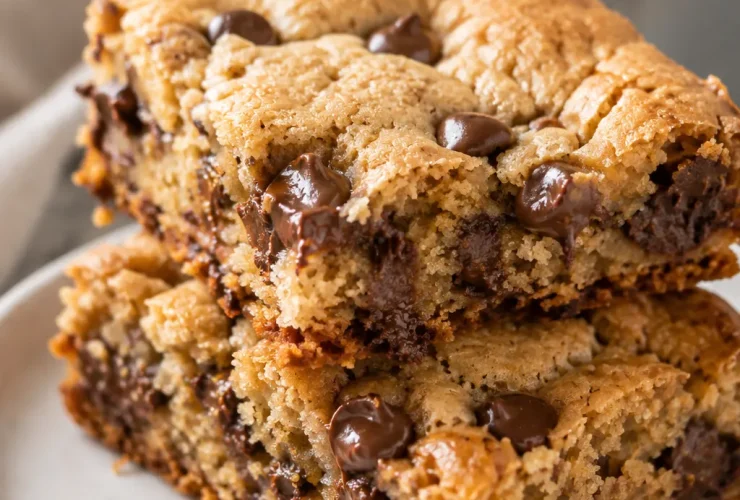 4-Ingredient Lazy Chocolate Chip Cookie Bars