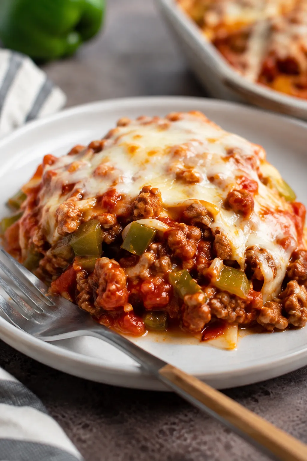 Oven-Baked 4-Ingredient Amish Beef and Bell Pepper Bake