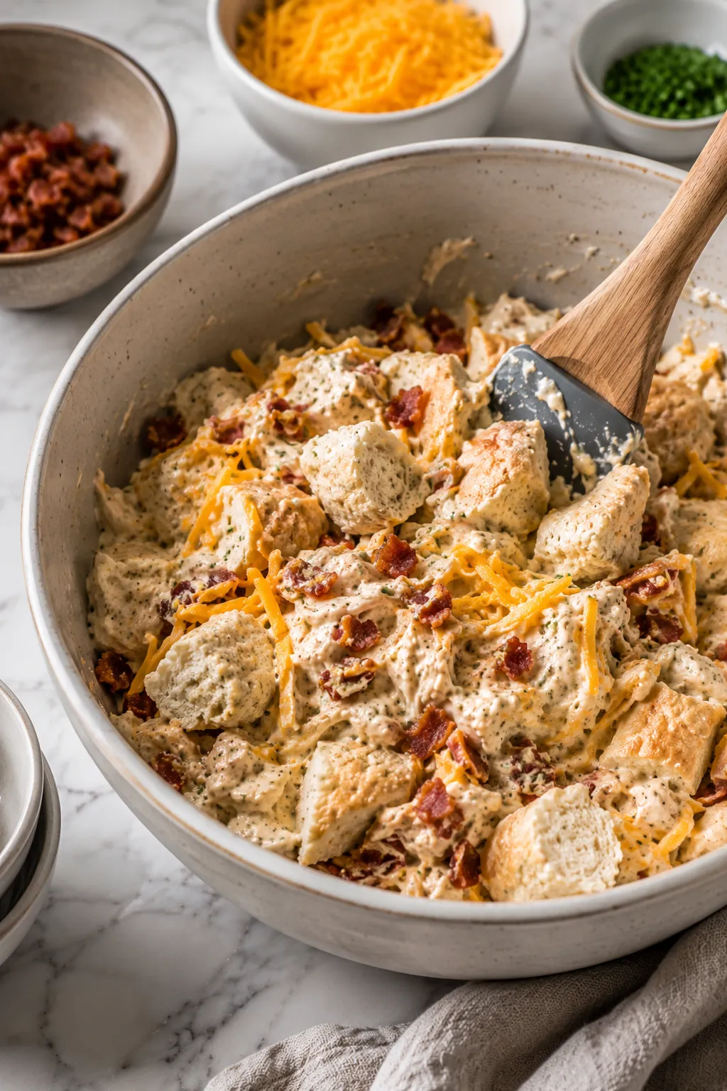 Chicken Bubble Biscuit Bake Casserole