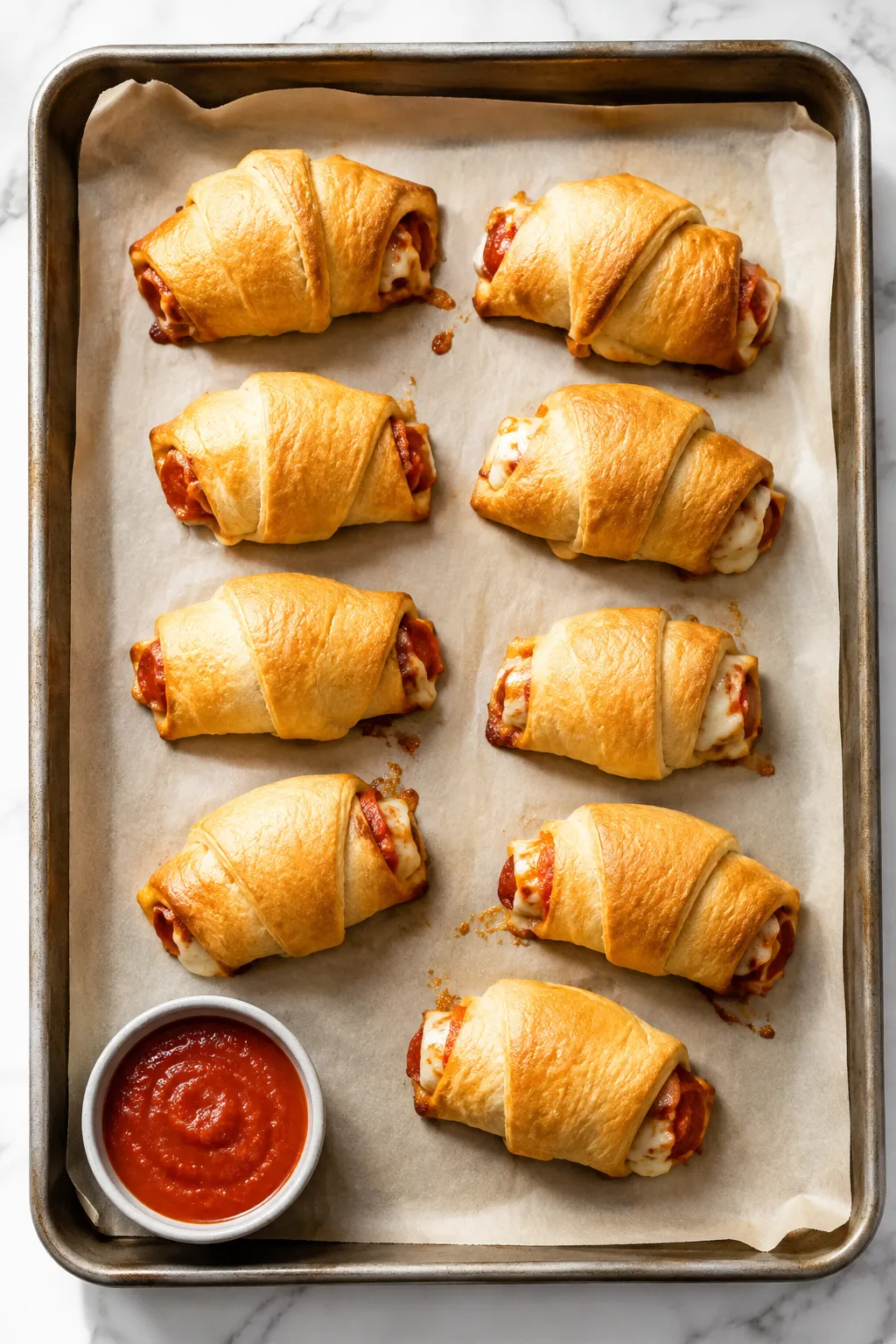 3-Ingredient Crescent Pizza Rolls