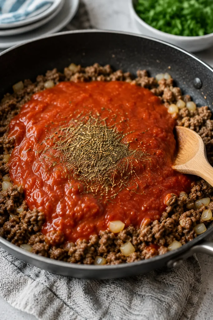 Sour Cream Beef Noodle Casserole Ingredients
