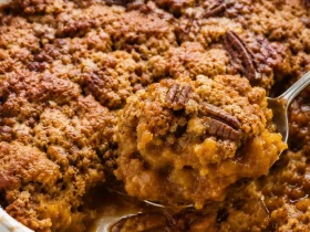 Pumpkin Pecan Cobbler