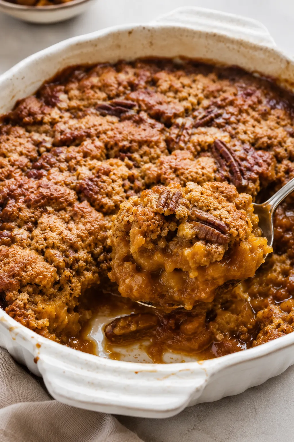 Pumpkin Pecan Cobbler
