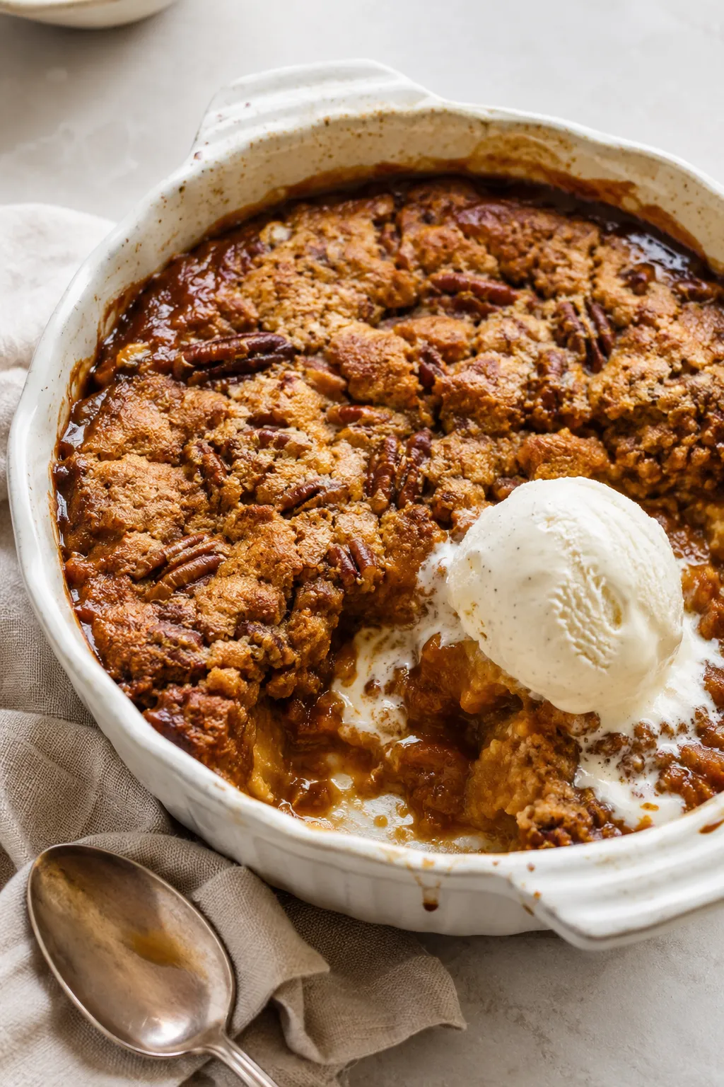 Pumpkin Pecan Cobbler